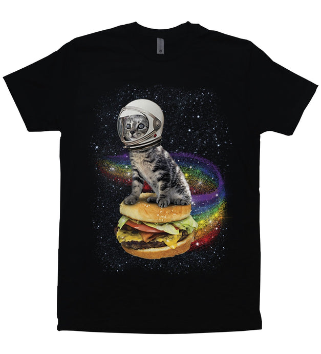 Rainbow Burger Kitty - Unisex T-Shirt - Baffle