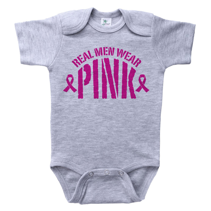 REAL MEN WEAR PINK / Real Men Wear Pink Baby Onesie - Baffle