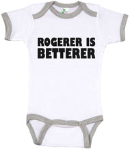 Load image into Gallery viewer, Rogerer Is Betterer / Tennis Ringer Onesie - Baffle
