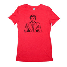 Load image into Gallery viewer, Ron Burgundy - Adult Women&#39;s T-Shirt - Baffle
