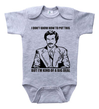 Load image into Gallery viewer, Ron Burgundy - Kind Of A Big Deal / Basic Baby Onesie - Baffle
