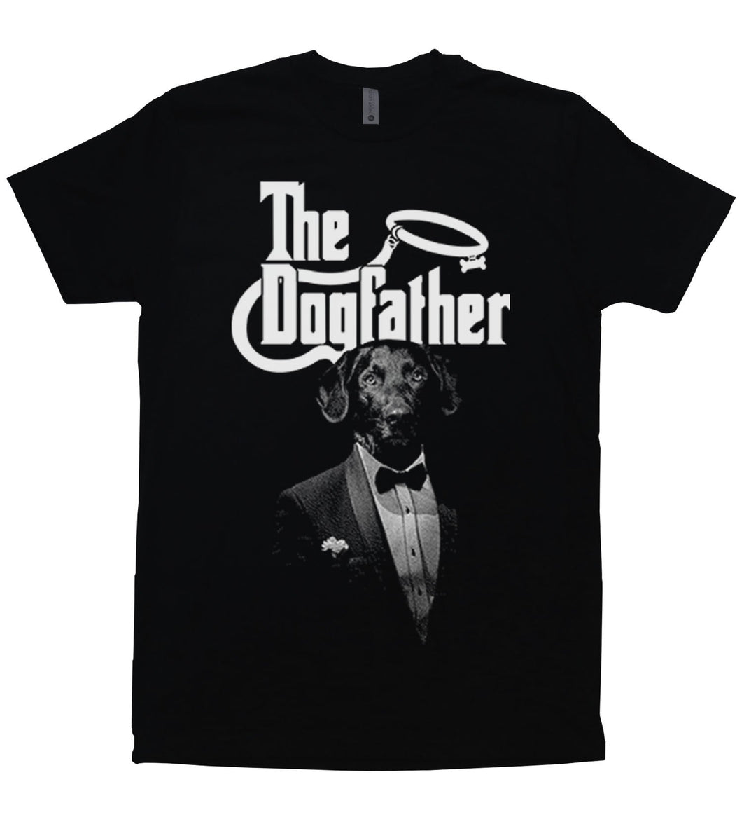 The Dogfather - Black Short Sleeve Unisex T-Shirt - Baffle