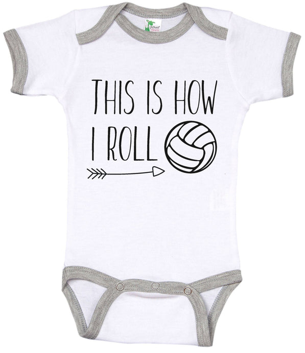 This Is How I Roll / Volleyball Ringer Onesie - Baffle