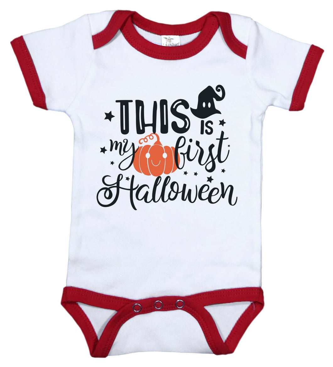 This Is My First Halloween / Ringer Onesie - Baffle