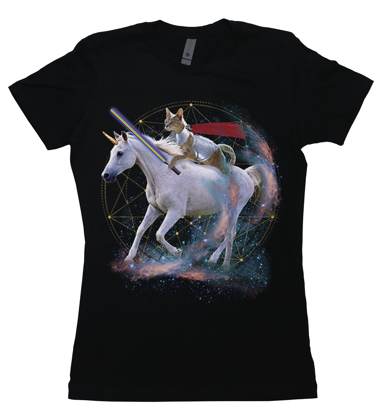 Cat riding unicorn shirt new arrivals