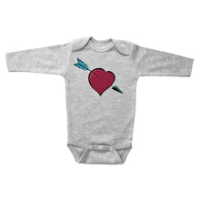 Load image into Gallery viewer, VALENTINE&#39;S HEART PIERCED WITH ARROW - Basic Onesie - Baffle
